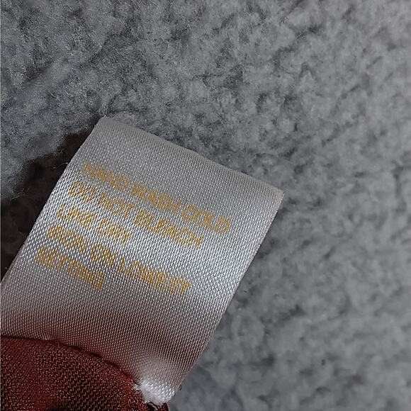 Vintage Gilligan & O'malley Nightgown XL Velour Soft Rusty Orange Sleeveless - Picture 6 of 9